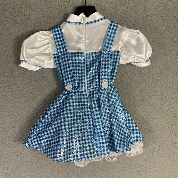 Rubies Girls Dorothy Costume Dress Size 4 Blue Wizard of Oz Party Outfit - Picture 13 of 13